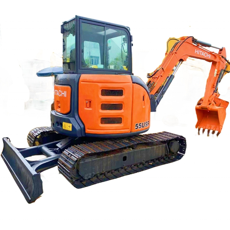 高効率のHITACHI ZX55USR ミニ掘削機 5.5トン 稼働重量使用