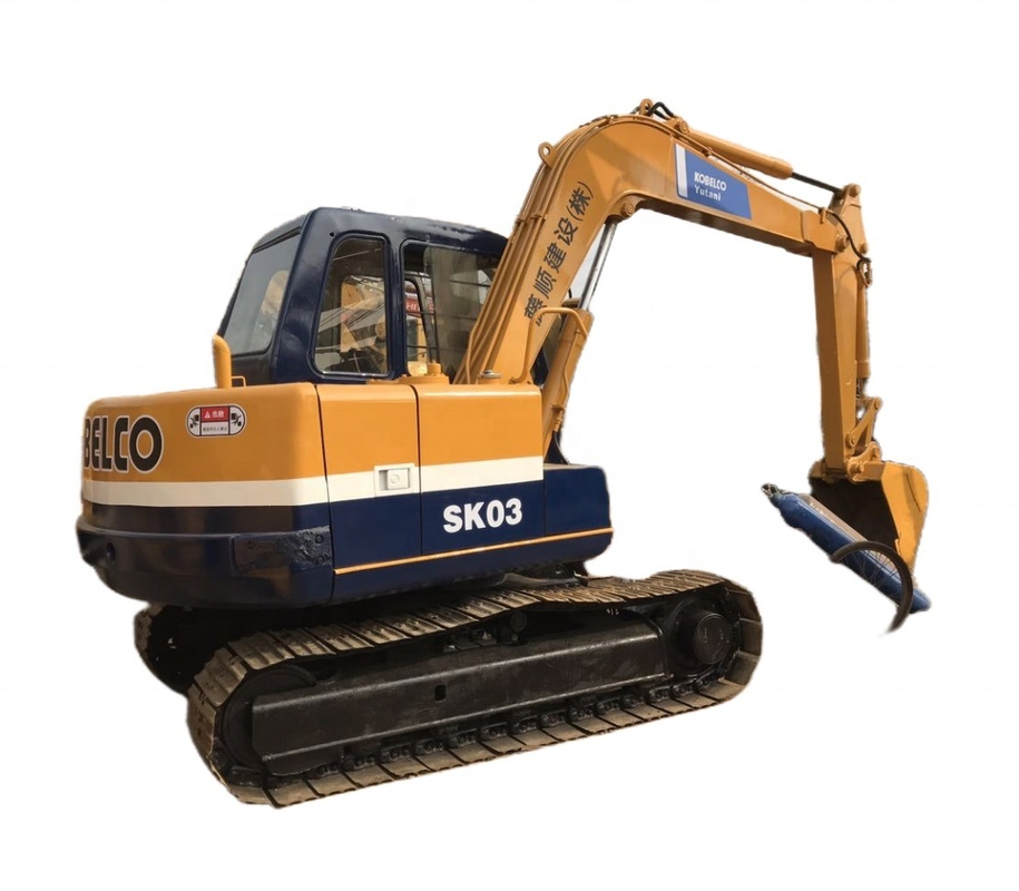 原色 上海で使用されたKOBELCO SK03 低労働時間の掘削機