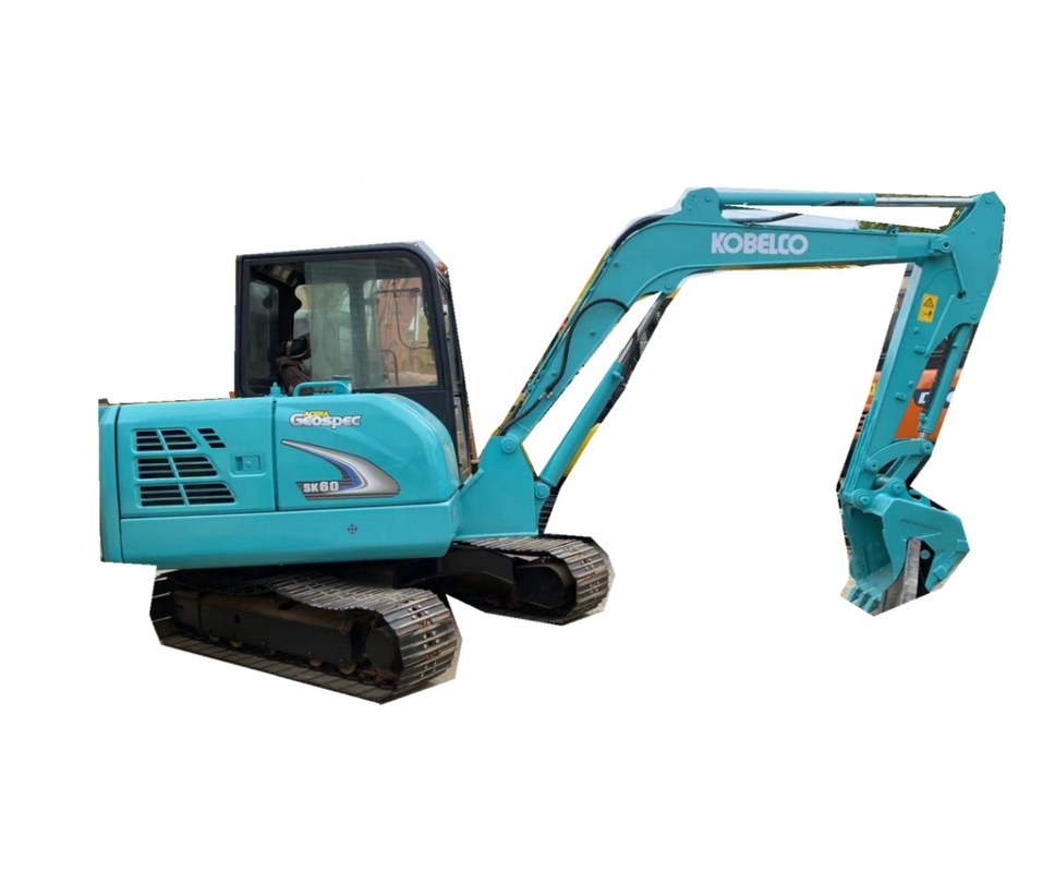 上海で使用されたKOBELCO SK60掘削機 低労働時間の二手掘削機