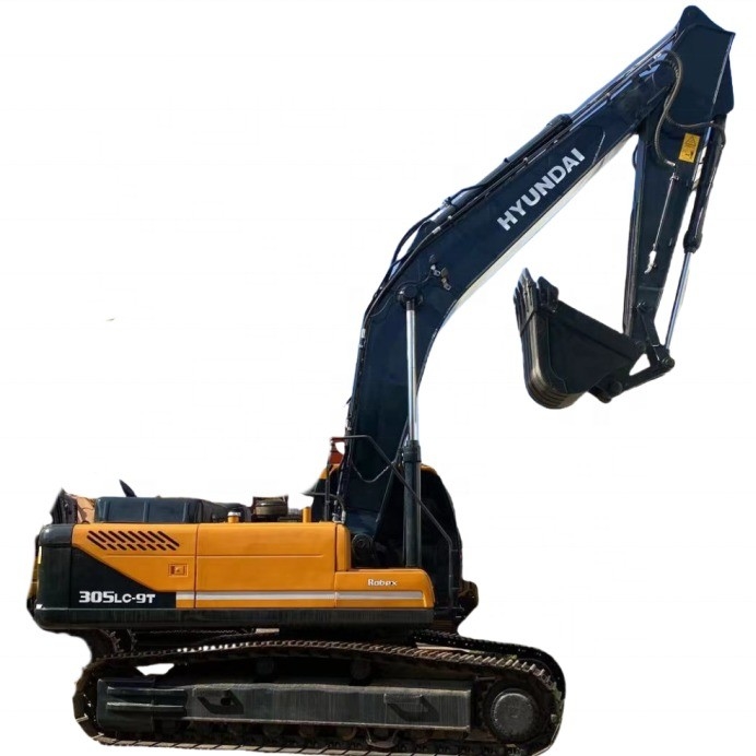 22トンの中古ハインダイ305LC掘削機 80% クローラーマシン 127kW 水力クローラー掘削機