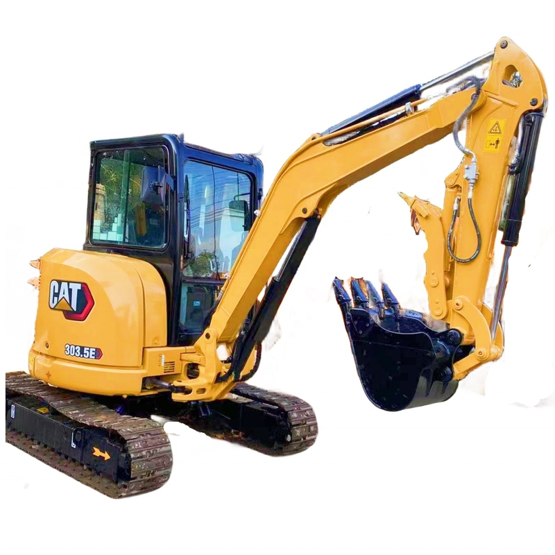 使用済みCATERPILLAR 303.5 ディーゼル掘削機 5.5トン オリジナルペイントで良好な状態