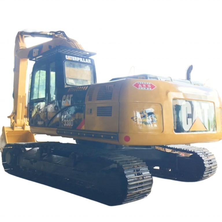 黄色の古き古きキャタピラー掘削機 20トン 状態良好 中古 CAT 330D掘削機