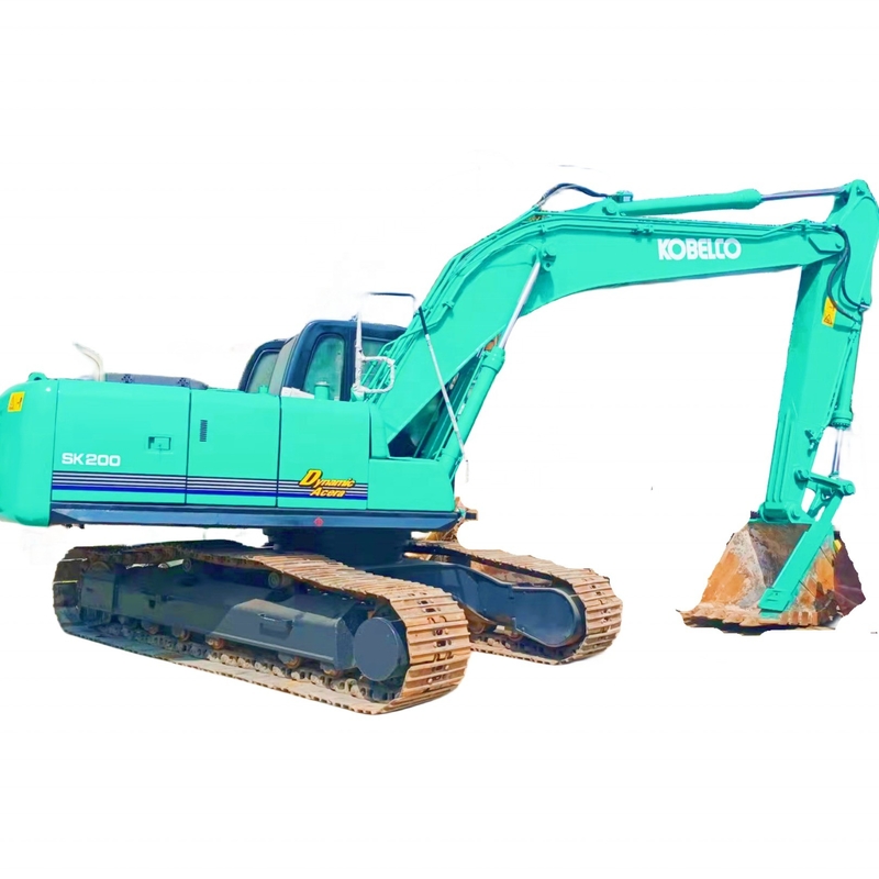 日本製 コベルコ SK200 エグババター オリジナルペイントとリユアン液圧バルブ