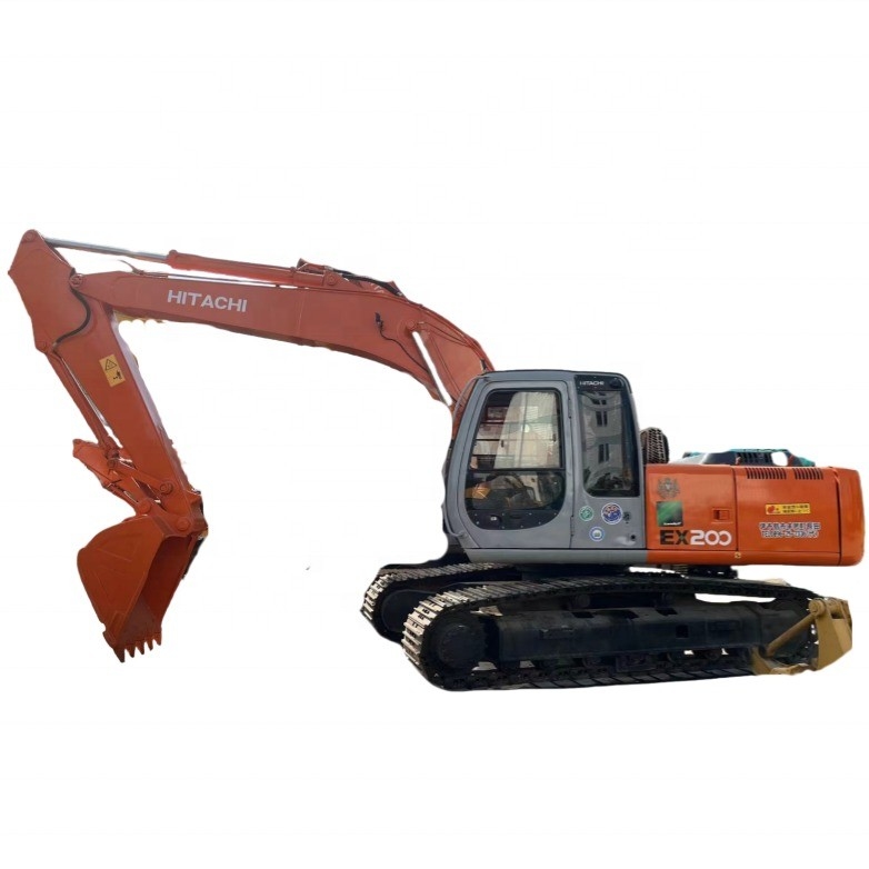 中古 掘削機 ヒタチ EX200-3 良い状態で,価格が安く,赤色