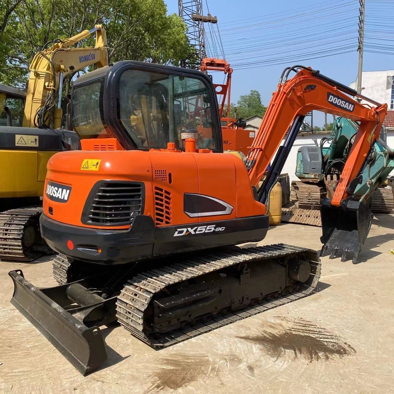 2022 Doosan DX55-9C オリジナル液圧バルブ付き中古液圧クローラー掘削機